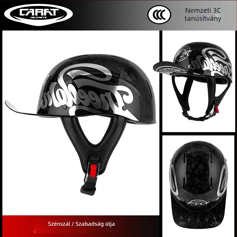 Half Helmet, ABS, Uniszex, Retro Stílus, Motorkerékpárhoz