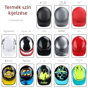 Motorkerékpár fél sisak – retro stílus, ABS anyag, márka UCHOOSE