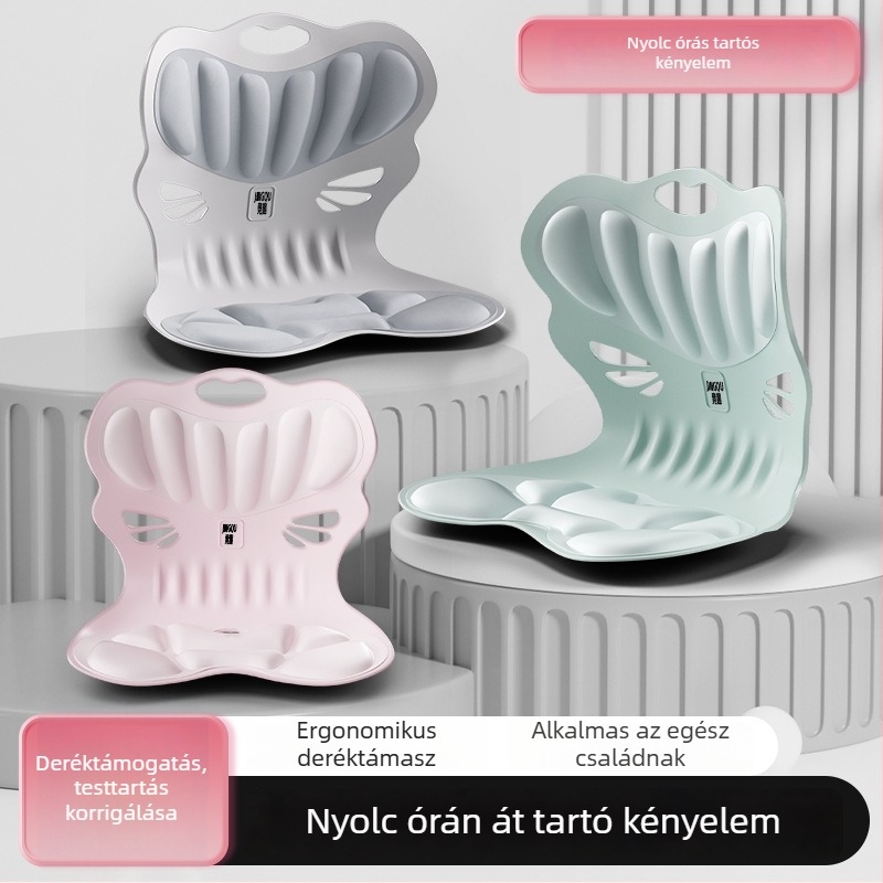 Deréktámasz irodai párna memóriahabbal — FF márka, irodába, tanuláshoz, autóhoz, kültérre, modern minimalista dizájn, testre szabható