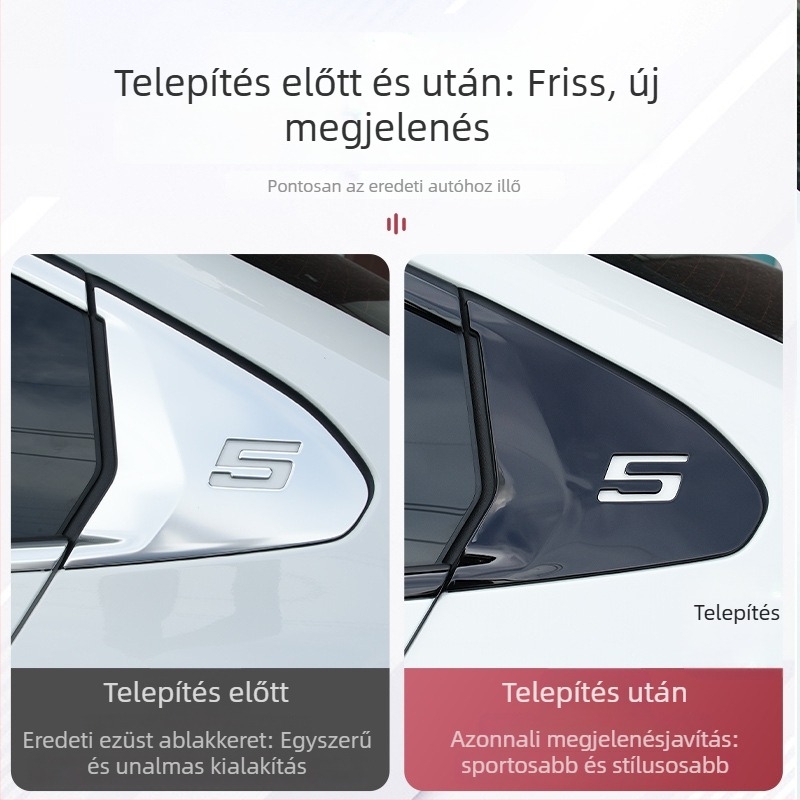 BMW 5-ös sorozat i5 ablaka- és ajtókeret dekoratív sáv, Szamuráj stílus, kompatibilis a 2024-2025 modellekkel, testreszabás elérhető