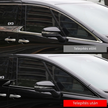 Toyota Alphard/Vellfire 40 Series ABS ablakszéli díszléc – karcolás- és kopásálló, modell 3