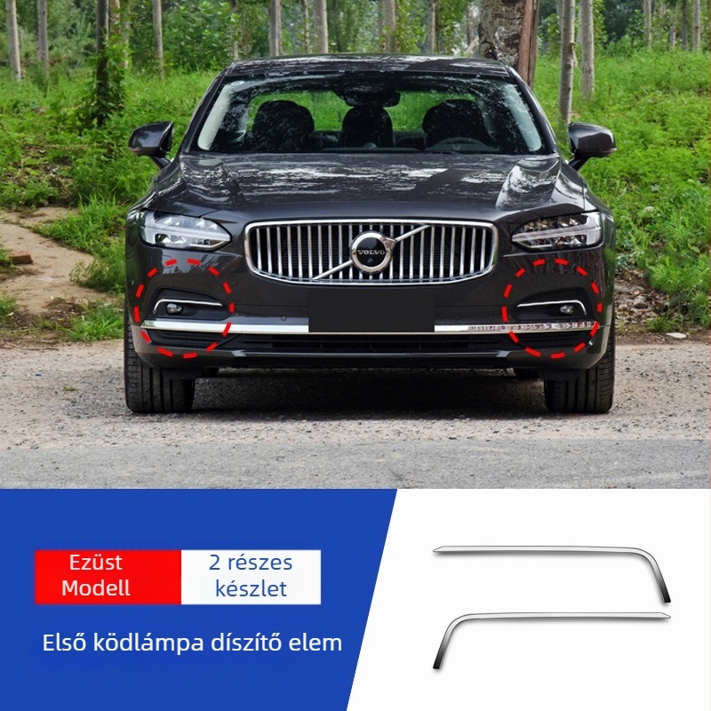 Volvo S90 első ködlámpa keret és első díszléc — XIANG-HUI Auto Supplies, testreszabható feldolgozás, alkalmazás: előre keret