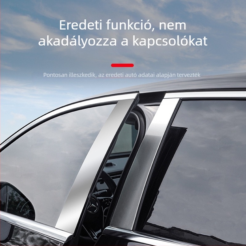 Mercedes-Benz E-Klasse ablak középső oszlop dekoratív fénycsíkja modellhez 24–25, E300L/E260L