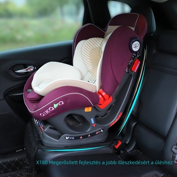 ISOFIX univerzális gyermeküléshez való párna – vastagított, csúszásmentes, kopásálló PU felület