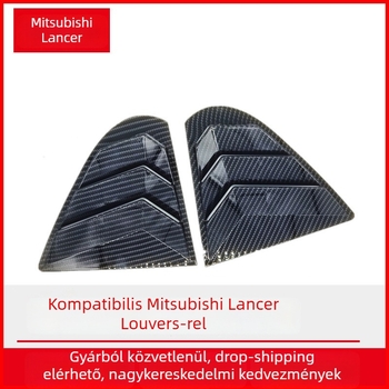 Hátsó háromszög ablakredő Mitsubishi Wing God 09-16 – ABS, külső dekor Mustang-stílusban, kompatibil MT/manuális, testreszabható feldolgozás (Anyag: ABS; Alkalmazható modellek: Mitsubishi Wing God 09-16; Váltó: MT/manuális)