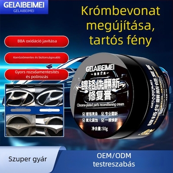 Autóüveghez cromozott részek felújító pasztája – Modell G172, rozsdaeltávolító, 3 éves szavatosság, Grebeme