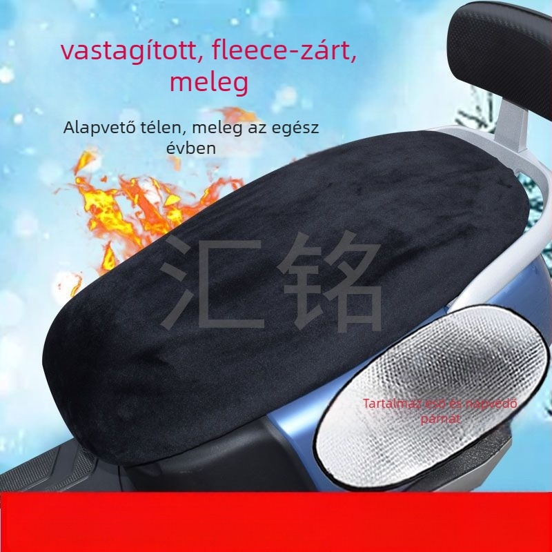 Elektromos jármű ülésvédő téli változat coral fleece anyagból, négy évszakos használat, testreszabható feldolgozás, nyomtatott logó, Hui Ming márka