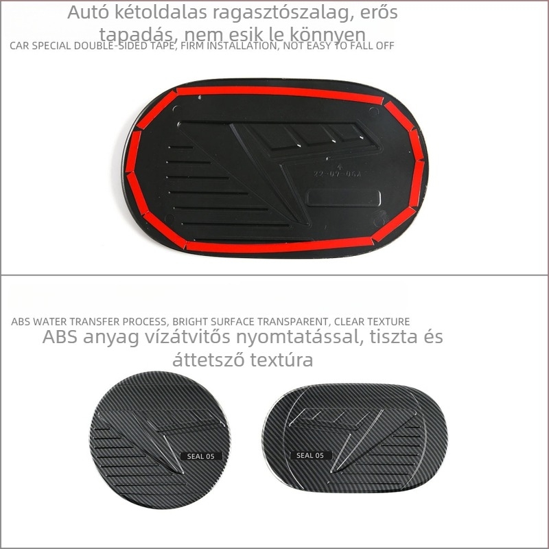 Töltőport fedél védőmatricája és üzemanyag-tankfedél díszítő matrica BYD Seal 05 DMI/Seal 5-höz