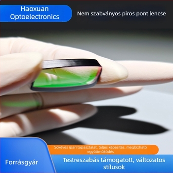 Haoxuan különleges formájú vörös pont lencséje, achromat vörös pont, piros-zöld dupla hatású fényvisszaverő bevonat, astigmatizmus-korrekció; alkalmas űripari, orvosi, katonai és optikai alkalmazásokra.