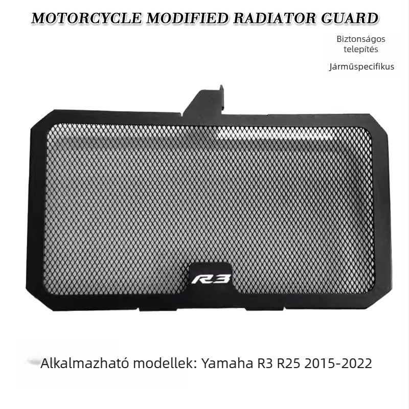 Alumíniumötvözetű hűtőradiátor védőburkolat Yamaha R3/R25 (2015–2022) - Xuanyu Knight Armor