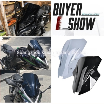 PC anyagú szélvédő deflektor Kawasaki Ninja 1000SX és Z1000SX modellhez — összecsukható, napvédő, kopásálló, karcálló