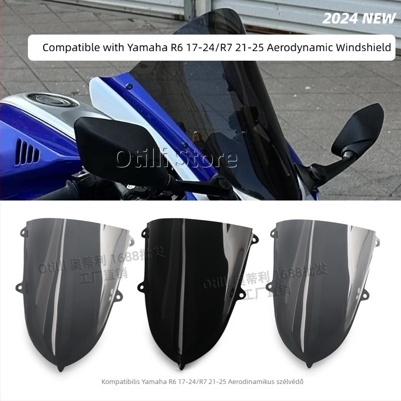 Yamaha R6 17-24 / R7 21-25 utángyártott szélvédő és széldeflektor