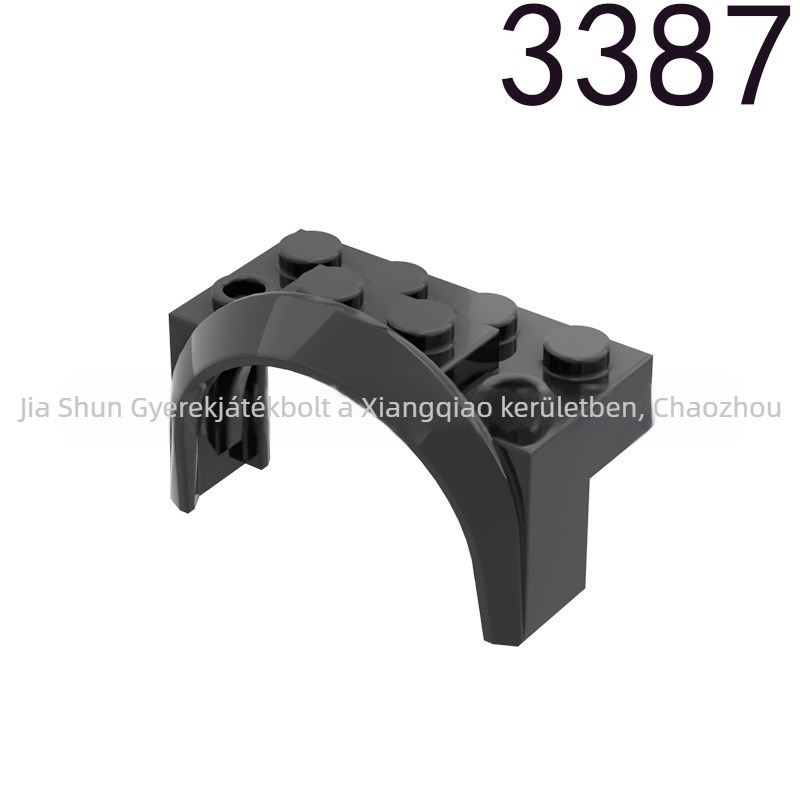 Lego-kompatibilis autókerékív sárvédő építőelemek 3387 – ABS műanyag, DIY kompatibilis, 0–38 darab, 7–14 éveseknek
