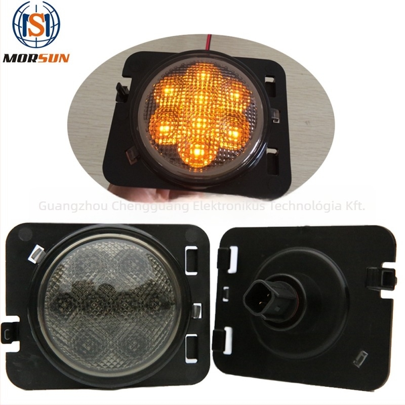 Jeep Wrangler LED irányjelző készlet grill szemöldökökhöz (MS-FGL-1 + MS-FFL-1) 12V, 0.6W, 6500K, 30000h