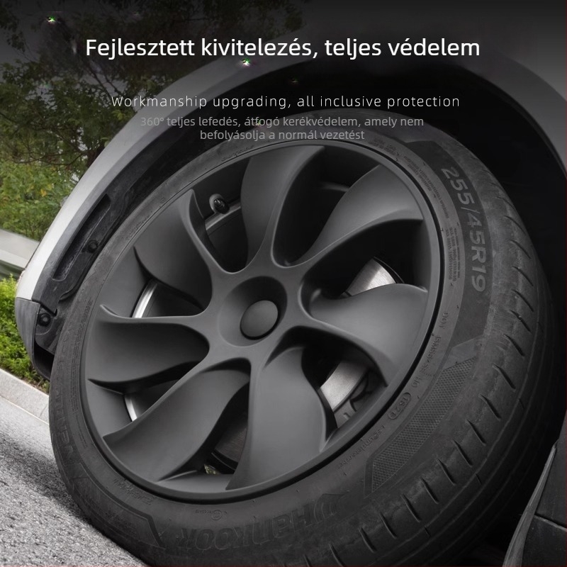 Tesla Model 3 és Model Y kerékagyfedő – indukciós turbinas kerékfedő, opcionális kiadás, középfedél kiegészítők