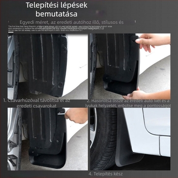 Dodge Ram kerékvédő - Fekete, puha PP műanyag