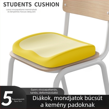 Memóriahabos irodai székkispárna — lassú visszacsatolás, ergonomikus párna hosszú üléshez
