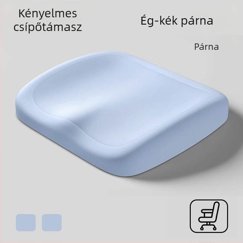 Memóriahabos irodai székkispárna — lassú visszacsatolás, ergonomikus párna hosszú üléshez
