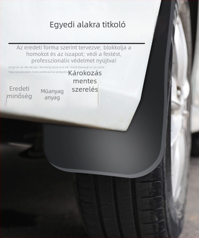 Autó sárvédő, puha műanyagból; kompatibilis BAIC Huansu H3/H3 S3/S6 és Saab D20/D25/D35/D50/D55 modellekkel; 2017-es év; modell BAIC-01-IYFG; telepítés támogatással