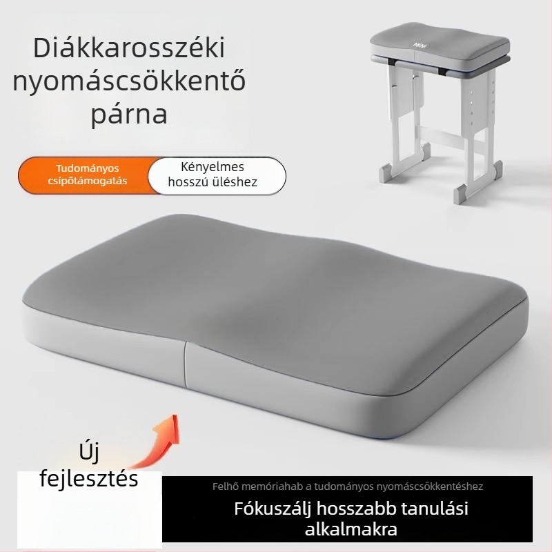 Memóriahabos ülőpárna diákoknak – kényelmes hosszú ülésekhez, osztálytermi használatra