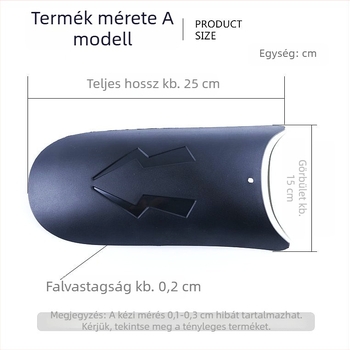 Univerzális motorkerékpár elülső sárvédő kiterjesztett sárvédővel Yamaha M3, Little Monkey és Little Monster számára