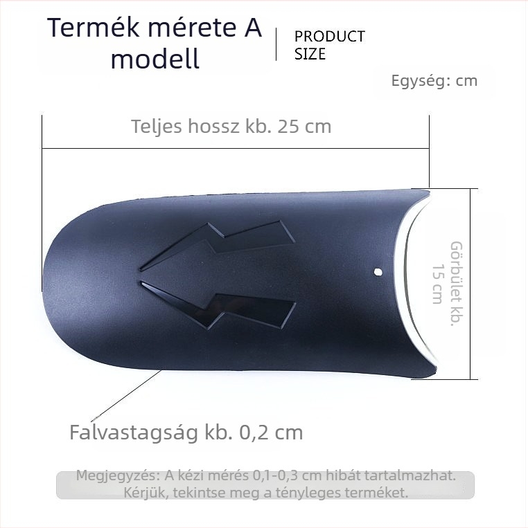Univerzális motorkerékpár elülső sárvédő kiterjesztett sárvédővel Yamaha M3, Little Monkey és Little Monster számára