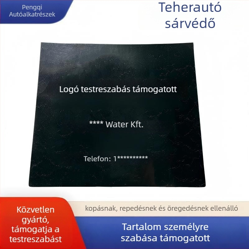 Személyre szabott teherautó sárvédő PE anyagból, vastított