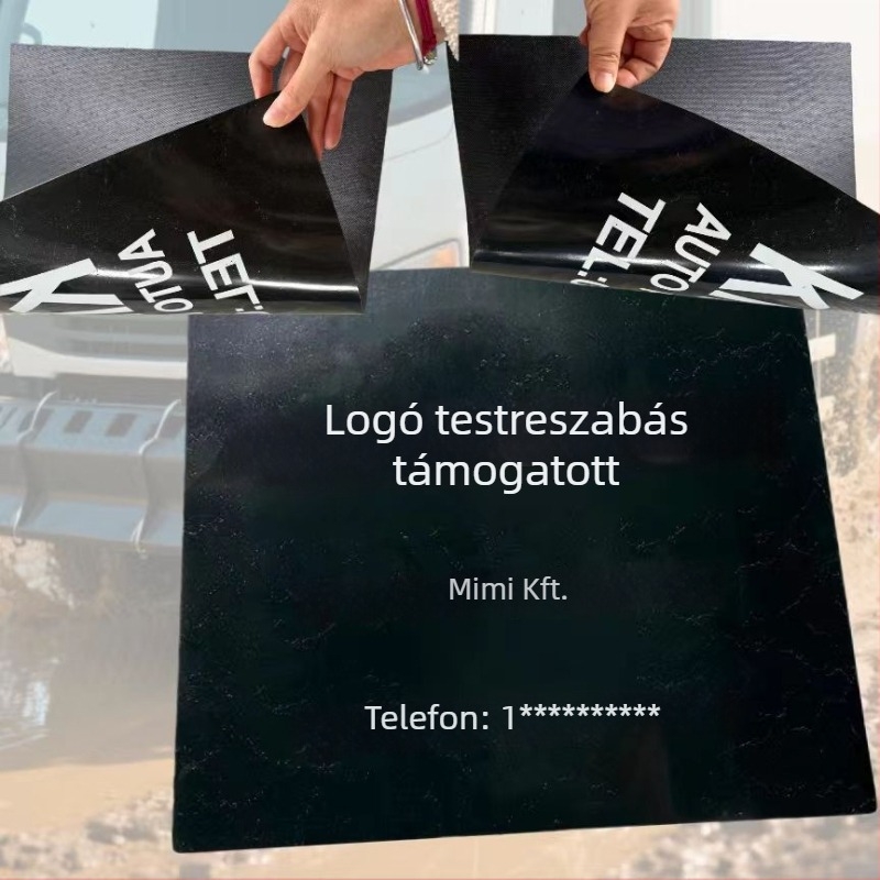 Személyre szabott teherautó sárvédő PE anyagból, vastított