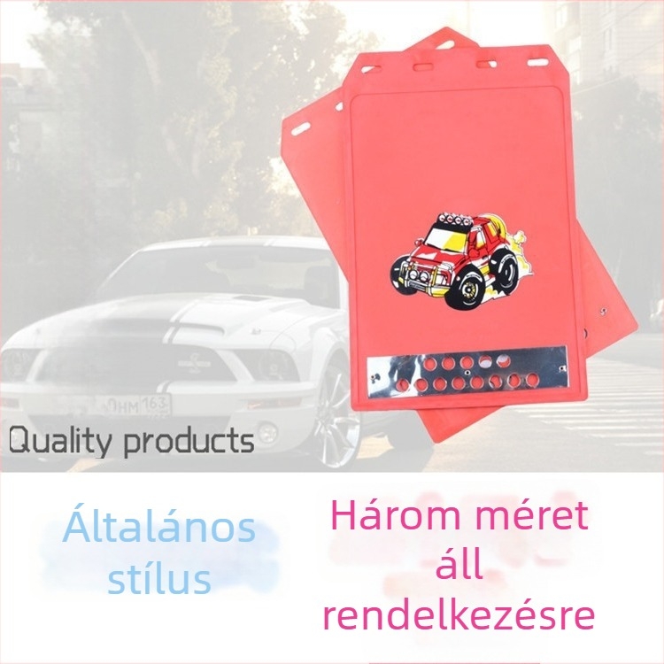 Univerzális sárvédő autókhoz, terepjárókhoz, széles, puha gumiból készült