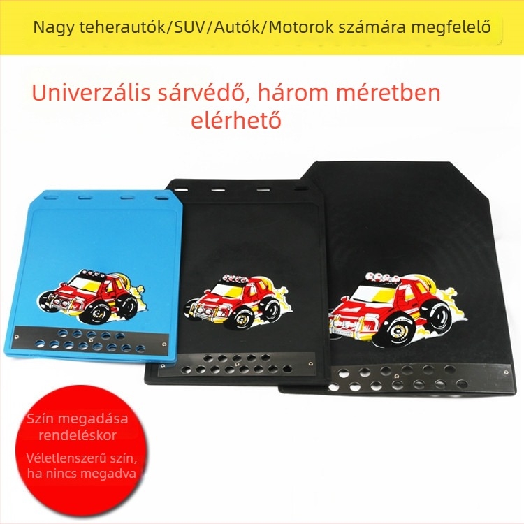 Univerzális sárvédő autókhoz, terepjárókhoz, széles, puha gumiból készült