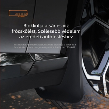 Xiaomi Yu7/SU7-hez való gyári első és hátsó sárvédők, fúrás nélküli telepítésű kiegészítő.