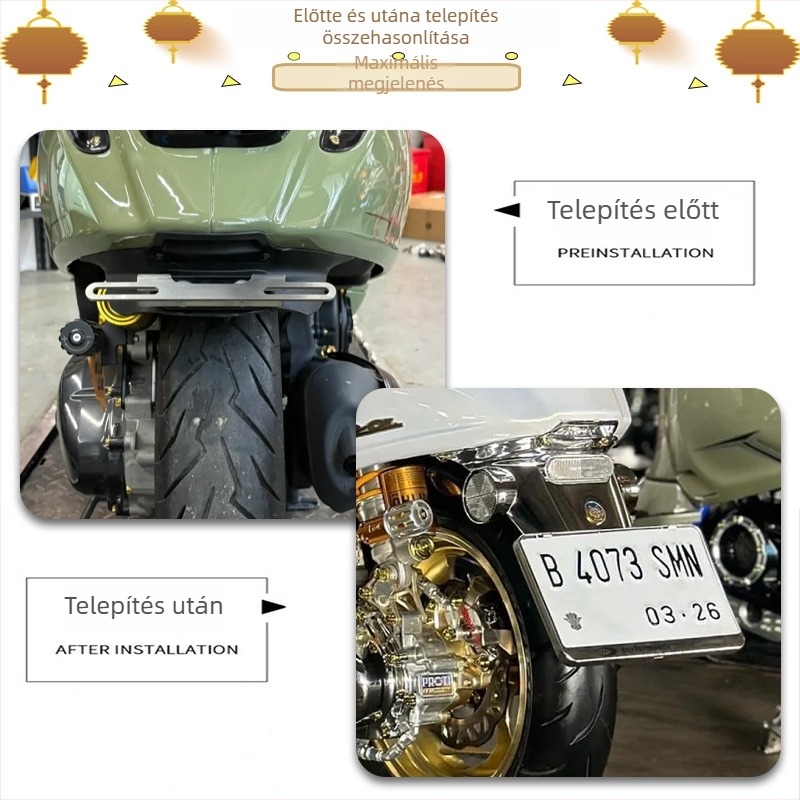 Vespa Spring Sprint 150 hátsó sárvédő – eredeti, elektroplattált felület, PVC anyag, modell E80