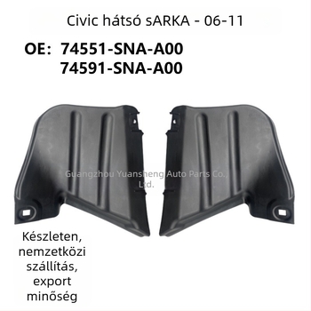 Honda Civic hátsó sárvédő belső burkolat 2006-2011