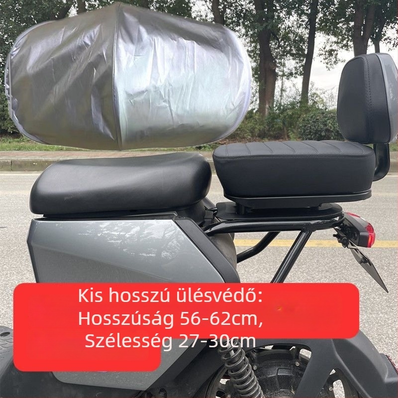 Elektronikus motorkerékpár ülésvédő, Oxford anyagból, egész évben használható, logó nélkül
