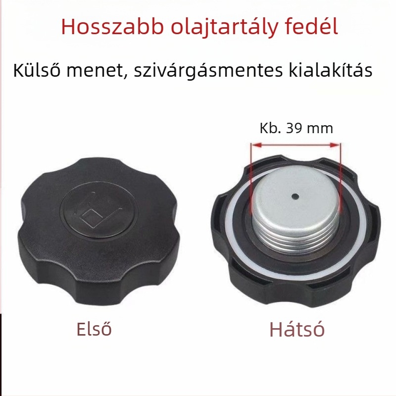 Benzinmotorhoz tartozó kiegészítők: üzemanyag-tartály fedél és vízszivattyú 2 kW generátorhoz (168/170F modellek)