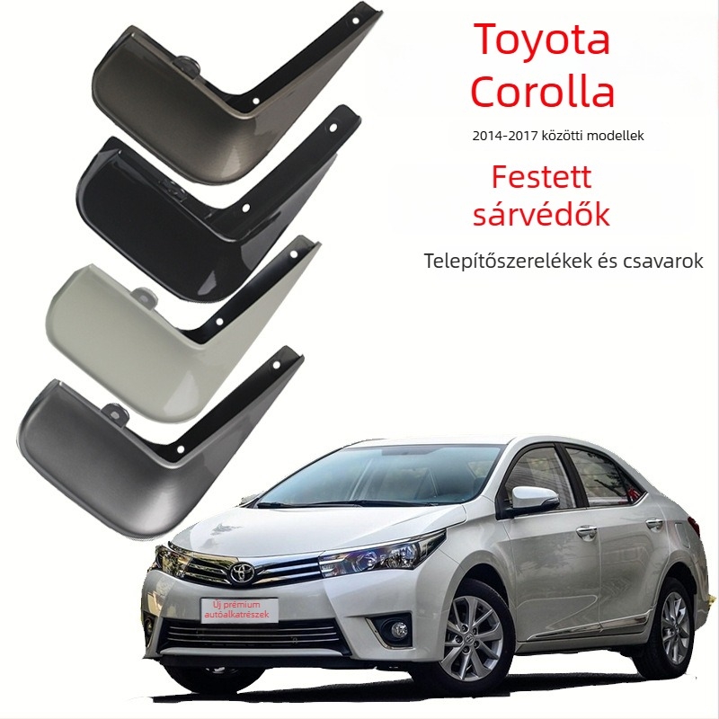 Toyota Corolla festett első sárvédő, 2014-2019, fehér