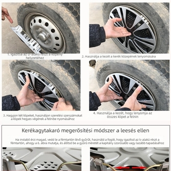 Műanyag hubfedél, testreszabható, általános kompatibilitás, Jiangsu eredet