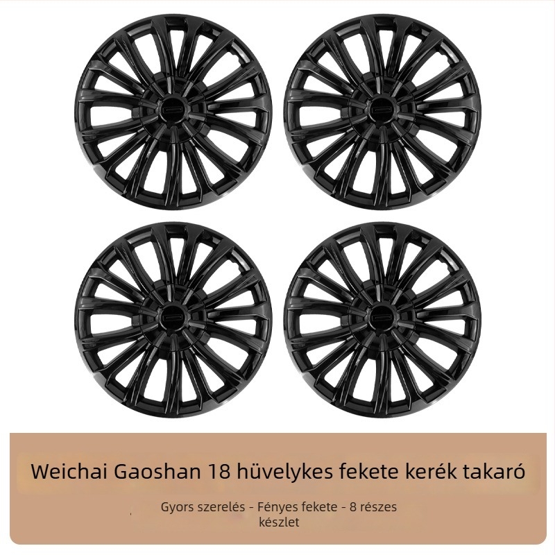 Univerzális autókhoz készült kerékagy sapkát és védőgumi készlet, műanyagból, termékszám ltao773914956958, márka No Brand, kompatibilis más jármű-modellekkel.