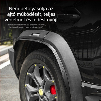 Wiseplay ABS kerékív-burkolat Jet Traveler Shanhai T2-hoz – szélesített kerékív, karcolásálló külső védelem