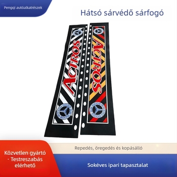 Nagy teherautók hátsó sárvédője, reflexiós puha gumi, kopásálló, testreszabható, univerzális nehéz haszongépjárművekhez, fekete