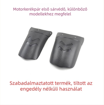 Univerzális első sárvédő hosszabbítás szénszálas mintázattal, vastagított változat, keményített PP anyag