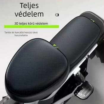 Elektromos kerékpár ülésvédő, vízálló, négy évszakos, bőr felület, töltet szintetikus rostokból, eredeti varrás