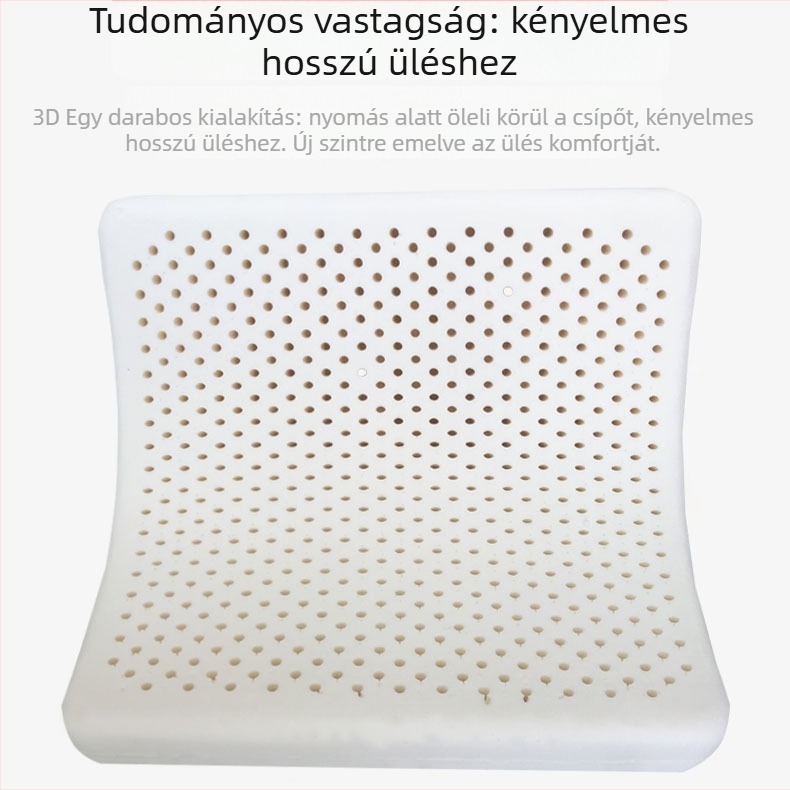Ülés párna latex töltettel, velúr huzattal, testreszabható, többfunkciós: iroda, autó és otthon