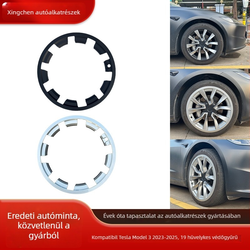 Tesla Model 3 kerék hub védőgyűrű | Anyag: ABS+PC | Eredet: Jiangsu | Márka: Danyang Xingchen