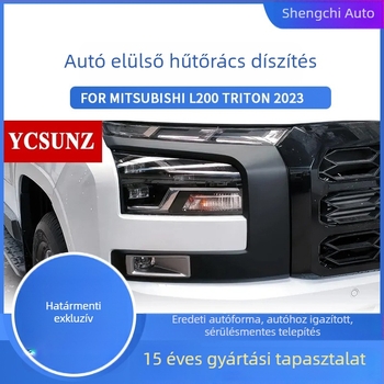 Ütközésvédő elülső díszléc Mitsubishi L200 TRITON (23 modellhez) – ABS, Modell MT23FBT-6303-BK, Testreszabható