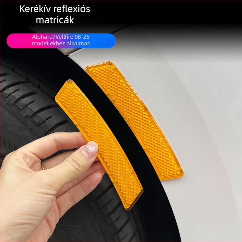 3D reflexiós kerékív matricák autóajtókhoz – védelem és dekoráció