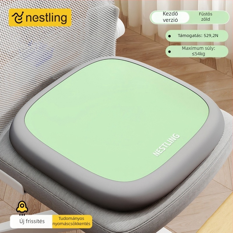 Nestling memóriás üléspárna, poliészter, légáteresztő, irodai székhez, nappaliba, tanulószobához és étterembe
