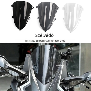 Honda CBR400R/CBR500R 19–25 modellhez előre szélvédő – szélvédő deflektor