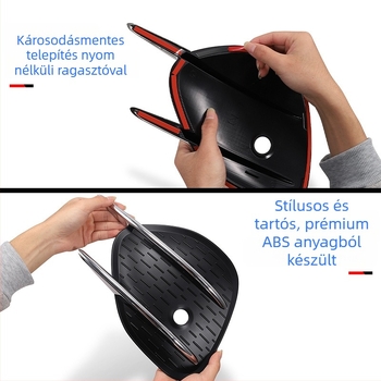 Car Kujia autó karosszéria matricái, 3D stereó anyag, ragasztásos telepítés.