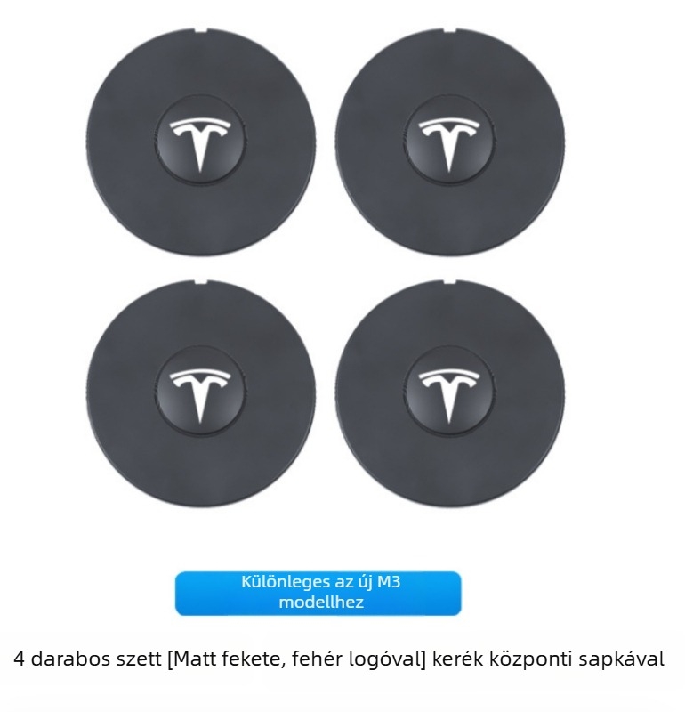 Tesla Model 3 (új verzió) kerékagy középtakaró kiegészítő — műanyag, testreszabható, termékkód Al1002146487
